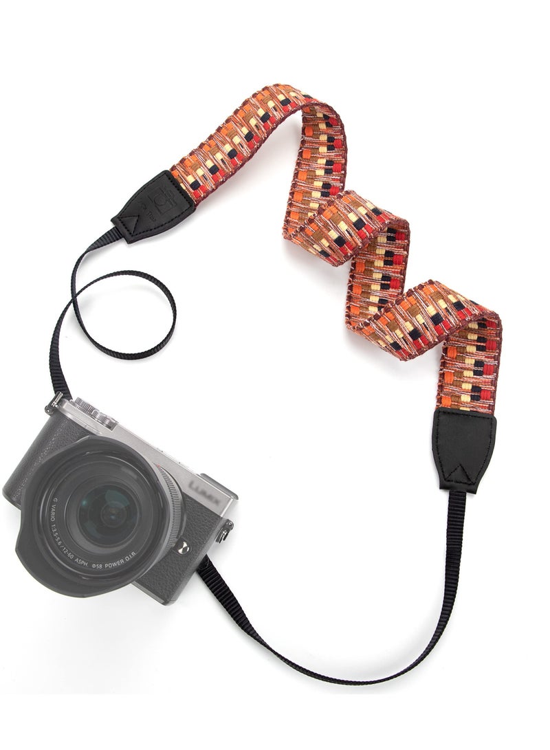 Excefore Classic Vintage Camera Straps, Adjustable Shoulder & Neck Strap, Universal Camera Shoulder Neck Strap, Suitable for All DSLR Cameras - Image 1