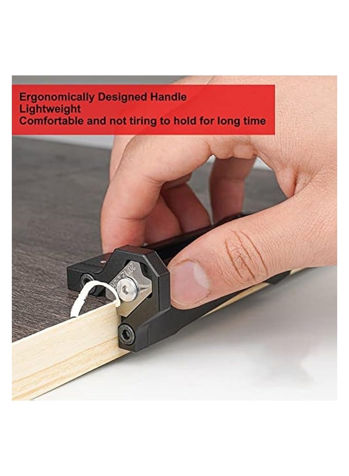 PROMASS Trimmer, Aluminum Alloy Woodworking Banding Trimmer Manual Hand Chamfering Planer with R1 R2 R3 Tungsten Steel Blades for Quick Planing and Corner Plane Trimming - Image 5
