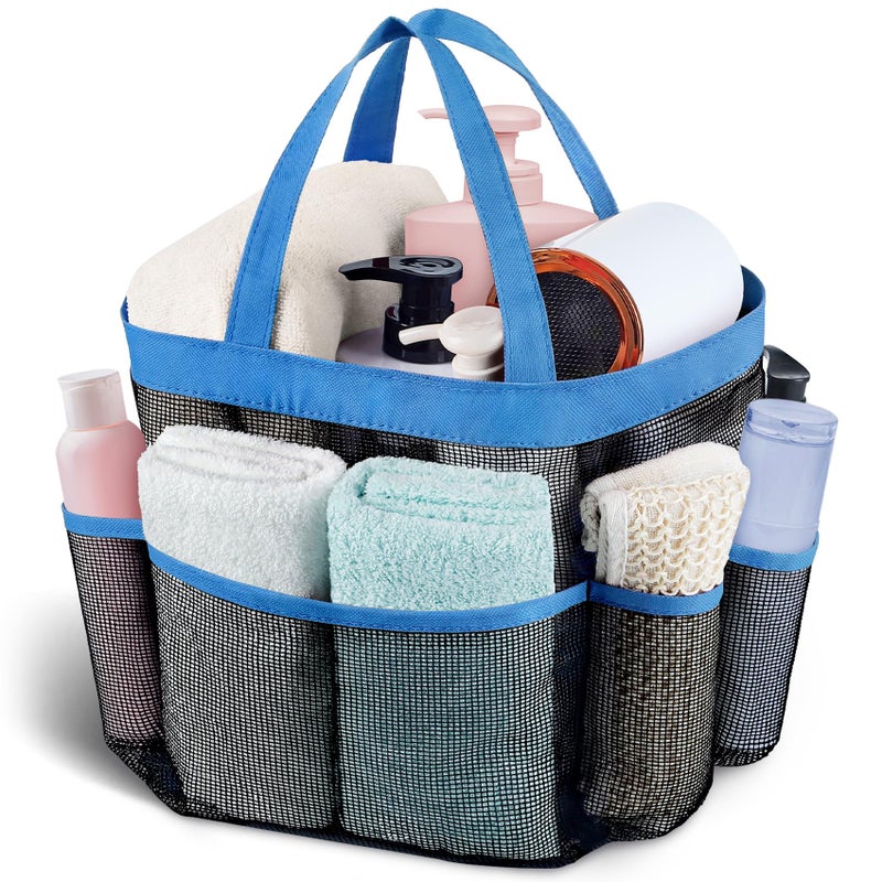 Attmu Mesh Shower Caddy Portable, Quick Dry Hanging Shower Tote Bag for College Dorm Room Essentials, Large Capacity Shower Caddy Dorm for Bathroom Gym Swimming - Image 1