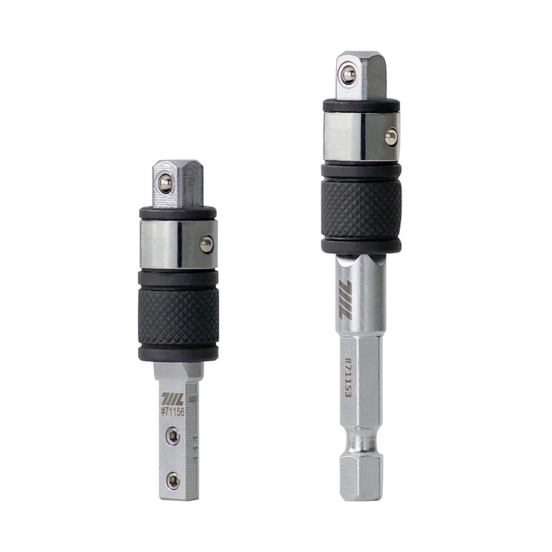 711L 14 Hex to Square Drive Socket 2in1 Extension Combo 1PCS Hex End 1PCS Flat End Adapter Compatible with Multitools 14 Adapters - Image 2