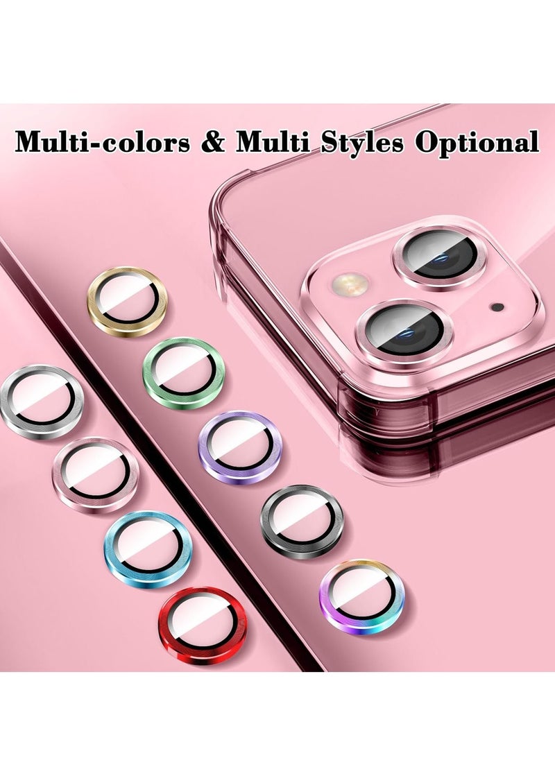 Raxoom "Pink Tempered Glass Camera Lens Protector for iPhone 16/iPhone 16 Plus â€“ HD Anti-Scratch Cover with Automatic Alignment Metal Rings" - Image 2