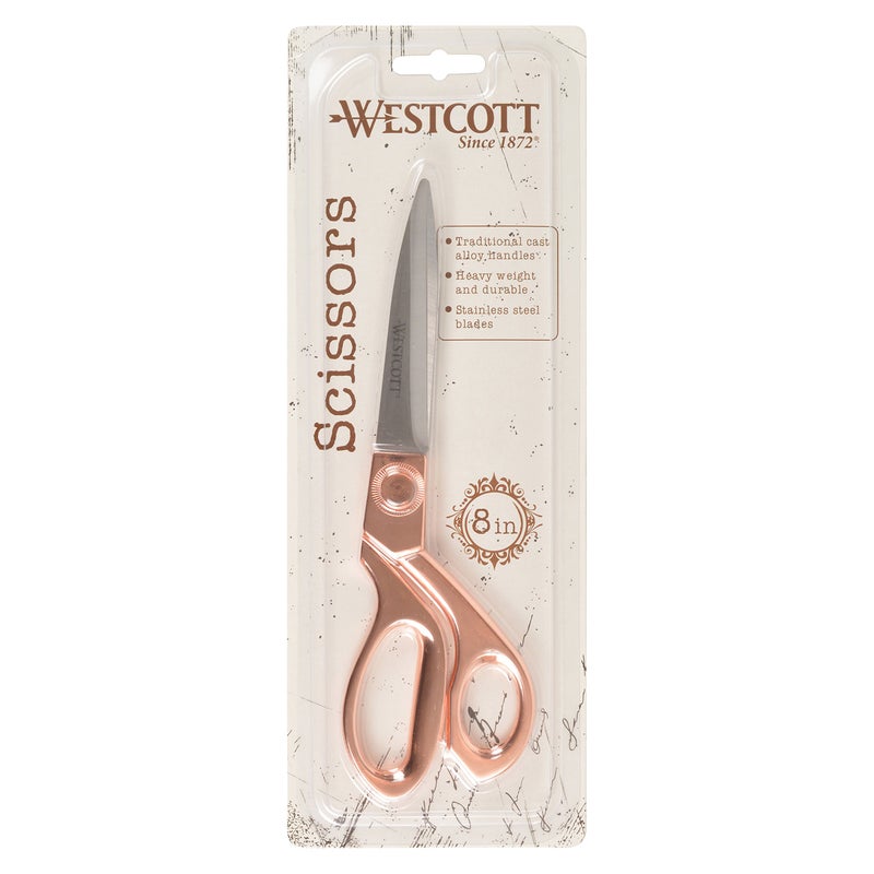 Westcott 16968 8-Inch Stainless Steel Rose Gold Scissors For Office and Home - Image 5