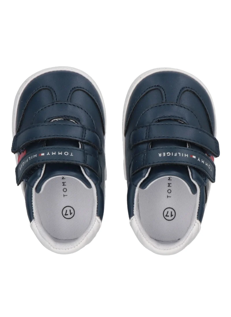 تومي هيلفيغر Infant Stripe Low Top Velcro Sneakers
