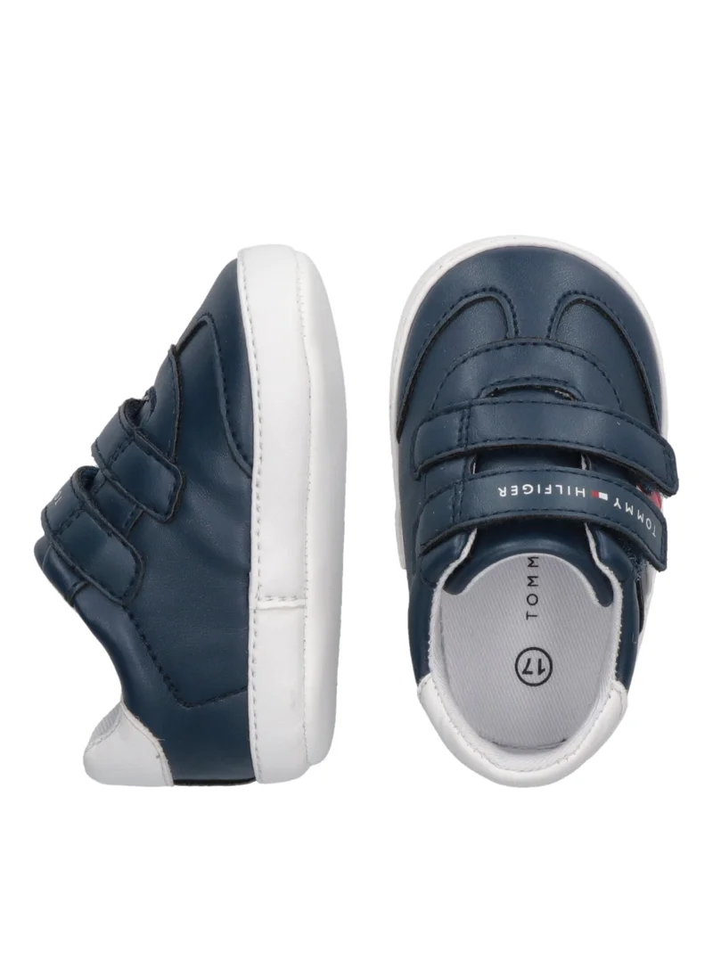 تومي هيلفيغر Infant Stripe Low Top Velcro Sneakers