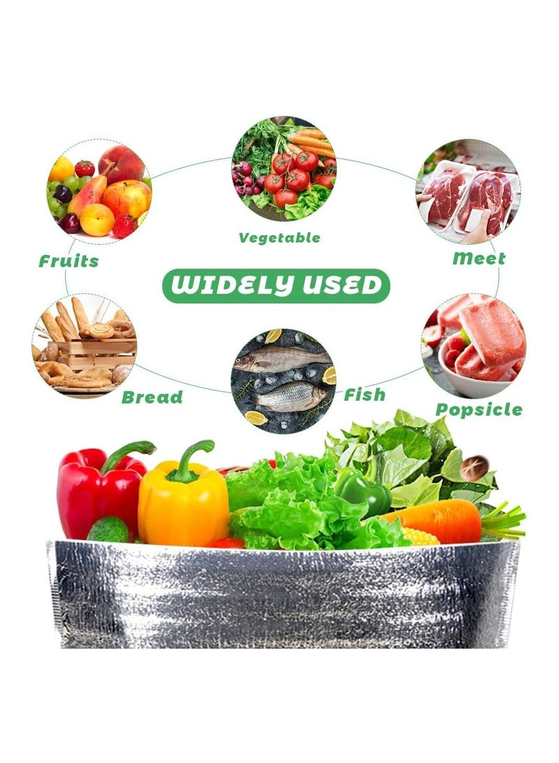 KASTWAVE Insulated Shipping Bags, 20 Pcs Reusable Thermal Box Liners for Frozen and Hot Food - Waterproof Insulation Bags for Lunch, Camping, and Picnic - 12x8.3x12 In - Image 5