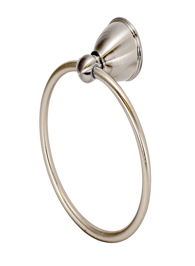 EZ-FLO 16255 Decorative Towel Ring, Brushed Nickel - Image 1