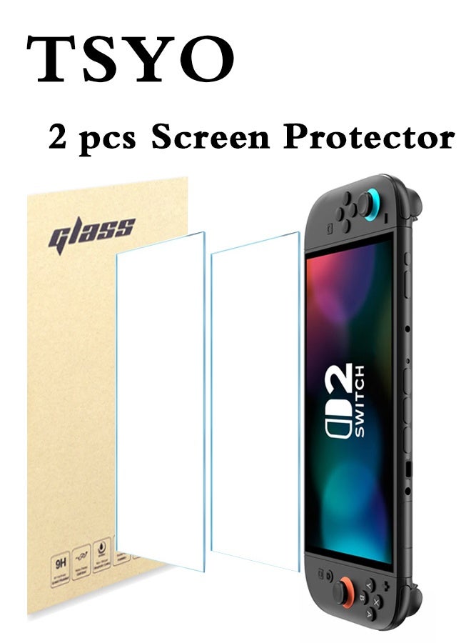 TSYO Tempered Glass Screen Protector for Nintendo Switch 2  7.9" Ultra thin bubble free [2PCS] - Image 1