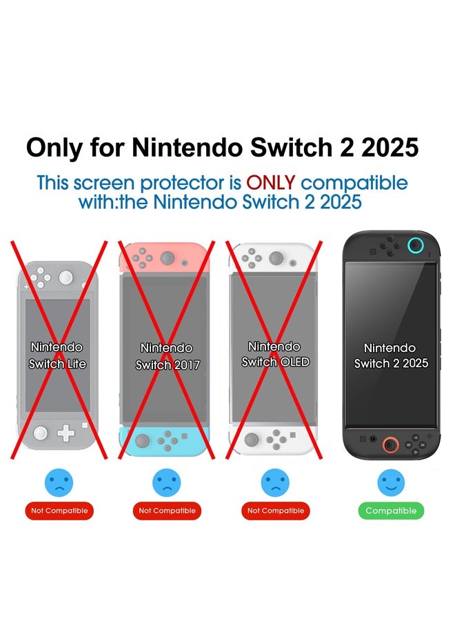 TSYO Tempered Glass Screen Protector for Nintendo Switch 2  7.9" Ultra thin bubble free [2PCS] - Image 2