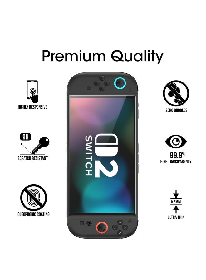 TSYO Tempered Glass Screen Protector for Nintendo Switch 2  7.9" Ultra thin bubble free [2PCS] - Image 3