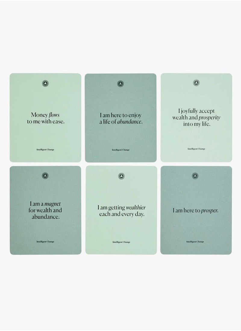 Intelligent Change - Intelligent Change Mindful Affirmation Cards for Financial Abundance, Daily Words of Inspiration, Self Affirmation Inspirational Gifts, Positive Affirmations with Display Stand, Deck of 52 - Image 1