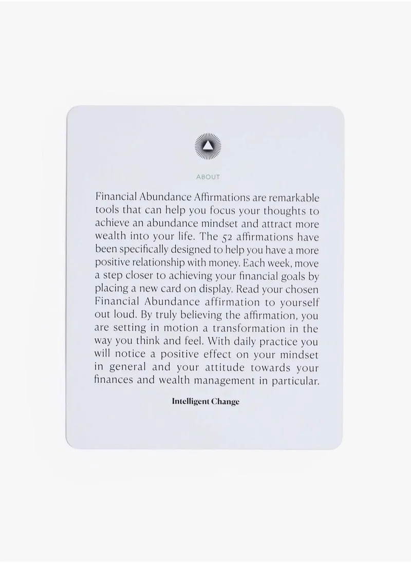 Intelligent Change Intelligent Change Mindful Affirmations Financial Abundance