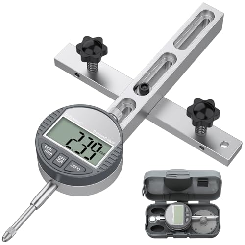 HDLNKAK Table Saw Digital Dial Indicator Gauge, for Aligning and Calibrating Work Shop Machinery Like Table Saws, Band Saws and Drill Presses - Image 1