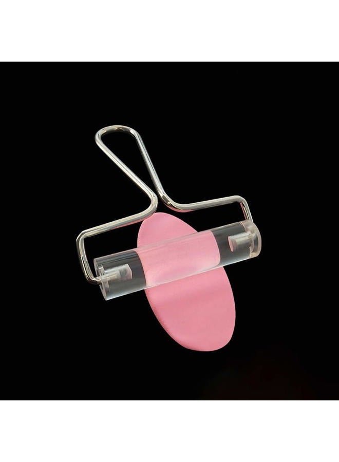 ccHuDE Clear Non Stick Acrylic Clay Roller Clay Rolling Pin with Steel Handle Polymer Clay Sculpture Tools - Image 3