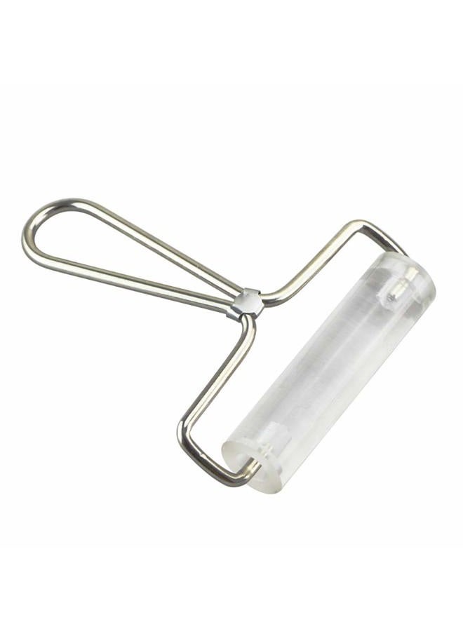 ccHuDE Clear Non Stick Acrylic Clay Roller Clay Rolling Pin with Steel Handle Polymer Clay Sculpture Tools - Image 1