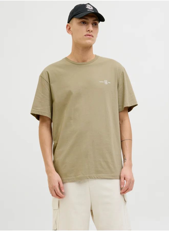 JACK & JONES Graphic Print Crew Neck T-Shirt