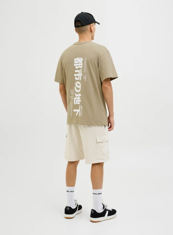 JACK & JONES Graphic Print Crew Neck T-Shirt