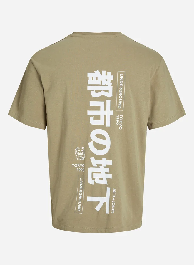 JACK & JONES Graphic Print Crew Neck T-Shirt