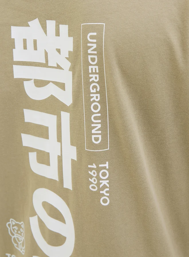 JACK & JONES Graphic Print Crew Neck T-Shirt