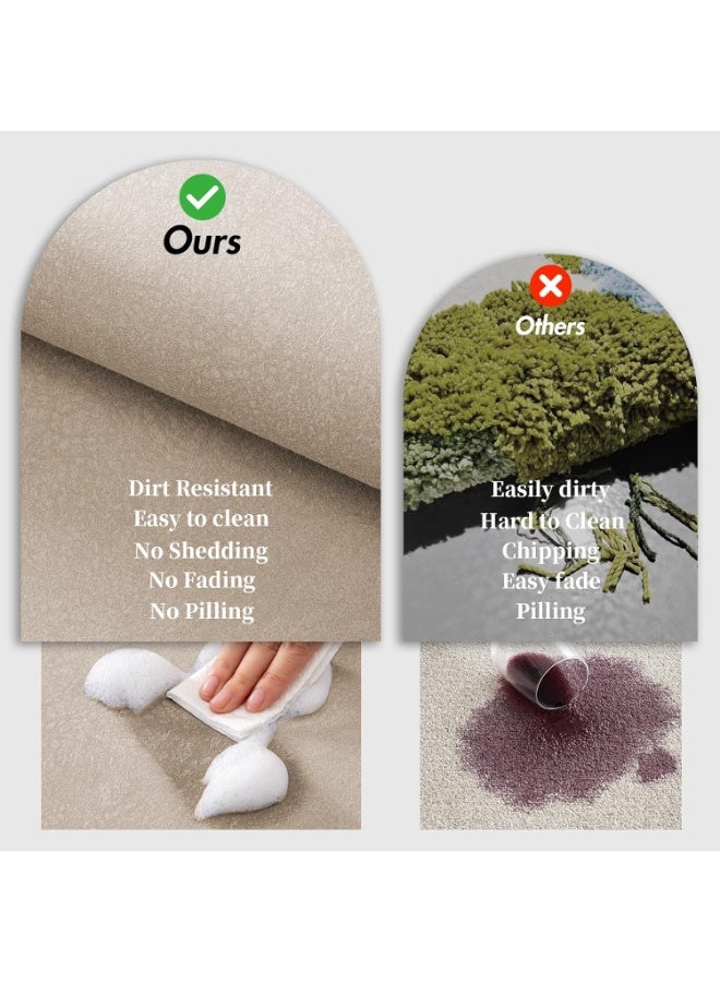 Coffee Diatomaceous Earth Bath Mat, Quick Dry Water Absorbent Bathroom Floor Mat, Non Slip Rubber Backed Shower Door Mat 40x60cm - Image 5
