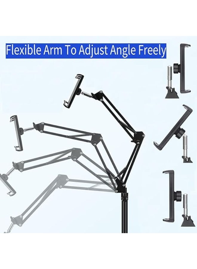 Adjustable Tablet Stand for Bed & Desk – Flexible Arm Holder Compatible with 4.7"–12.9" Tablets and Phones - Image 5