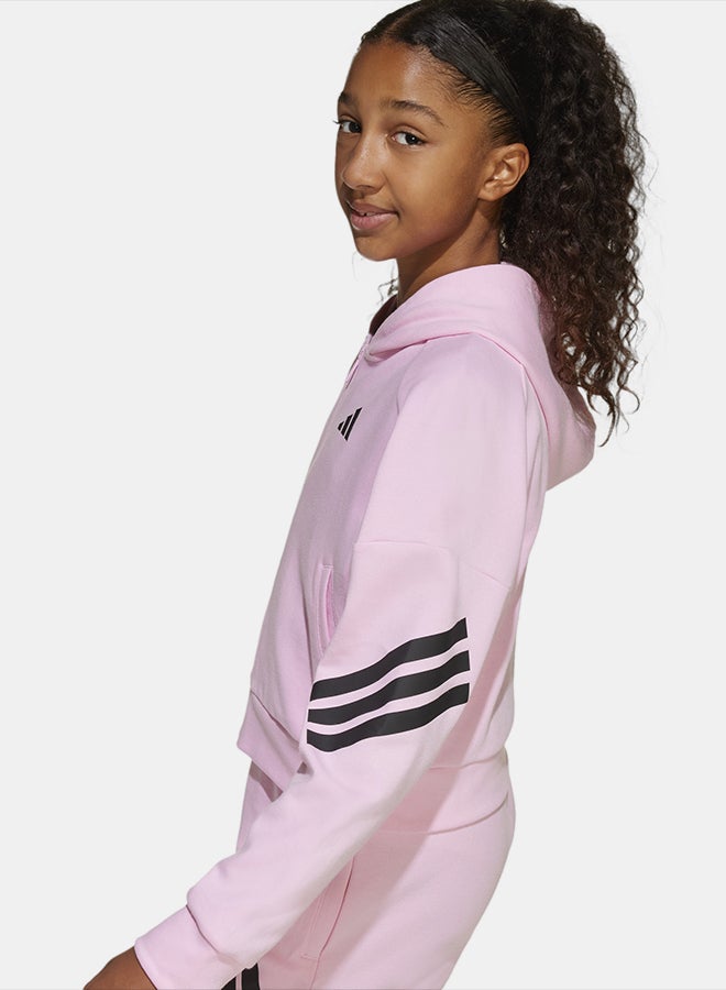 Adidas Future Icons 3-Stripes Full-Zip Hooded Track Jacket Kids - Image 5