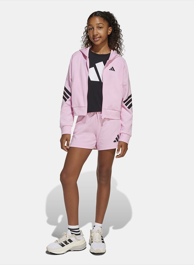 Adidas Future Icons 3-Stripes Full-Zip Hooded Track Jacket Kids - Image 3
