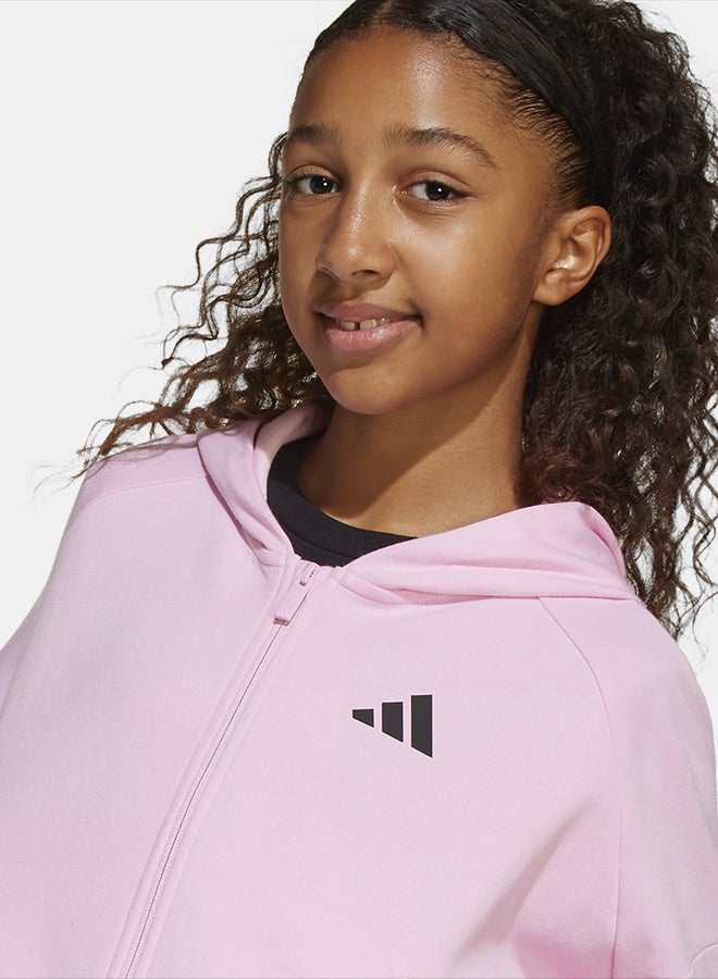 Adidas Future Icons 3-Stripes Full-Zip Hooded Track Jacket Kids - Image 4