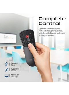 PROMATE Wireless Presenter Compact 2 In 1 Type C And Usb Ppt Presenter Laptop Clicker With 50M Range Laser Pointer 2.4Ghz Rf Transmission 10M Range And Functional Buttons For Macbook Pro Propointer  - Image 4