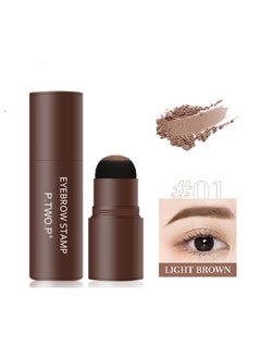 P.TWO.P Eyebrow Stamp ,Perfect Eyebrow Stamp Kit To Instantly Color And Shape Your Brows，One Step Eyebrow Stamp Shaping Kit Set With 10 Stencils Makeup Long Lasting Waterproof （light brown）  - Image 2