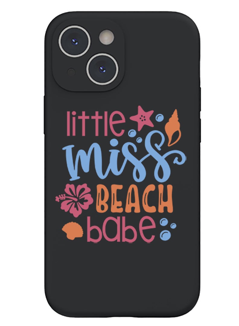 Theodor Protective Slim Fit Case Liquid Silicone Cover with Full Body Protection Anti-Scratch Shockproof Case For iPhone 14 Black  - make it Happen - Image 1