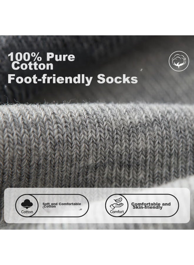MIIOW Maoren [100% Pure Cotton Socks 5 Pairs] New Men's Socks, Spring And Summer Five-toe Socks, Antibacterial And Odor-resistant Mid-calf Socks - Image 3