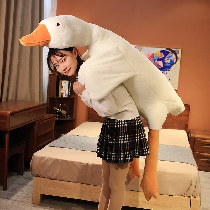Factory Direct s Big Goose Whole Doll Doll Pillow Plush Toy Doll Sleeping on the Bed Big White Goose(50cm) - Image 5