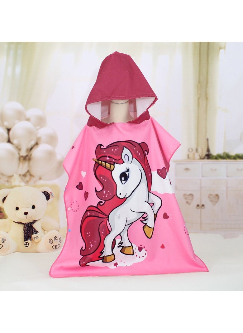 GOLDEN MILLION - Super Soft Kids Bathrobe Toddler Bath Pool Beach Hooded Poncho Towel Wrap - Image 1