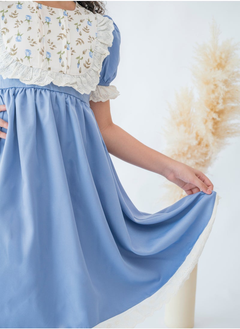 LALEENA - Bluebell Lace Collar Dress - Image 1