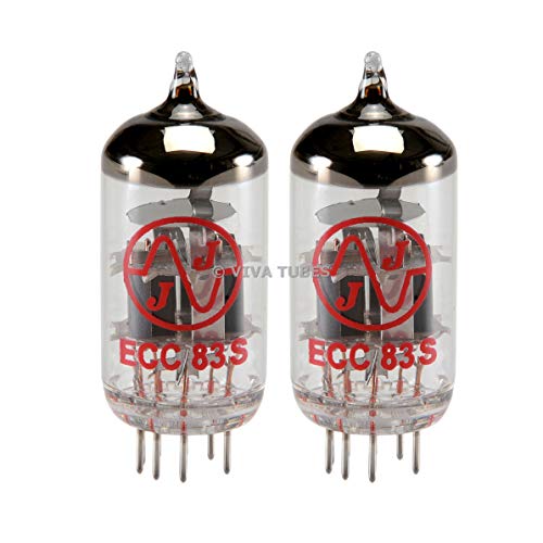 JJ Electronic زوج متطابق من أنابيب الفراغ JJ Electronics Tesla 12AX7 ECC83-S جديدة في العلبة - Image 1