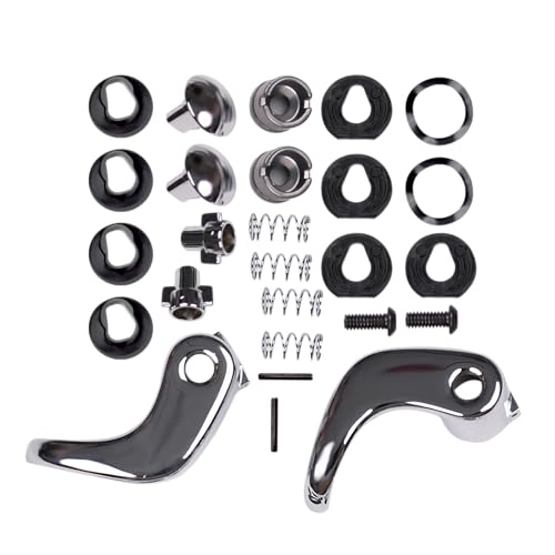 Ciuouient (Right+Left Locking Vent Window Handle Chrome Pair Set Compatible with 80-86 Chevrolet C10/K10/C20/K20/K30/C30,75-93 Chevrolet G20/G30 - Image 1