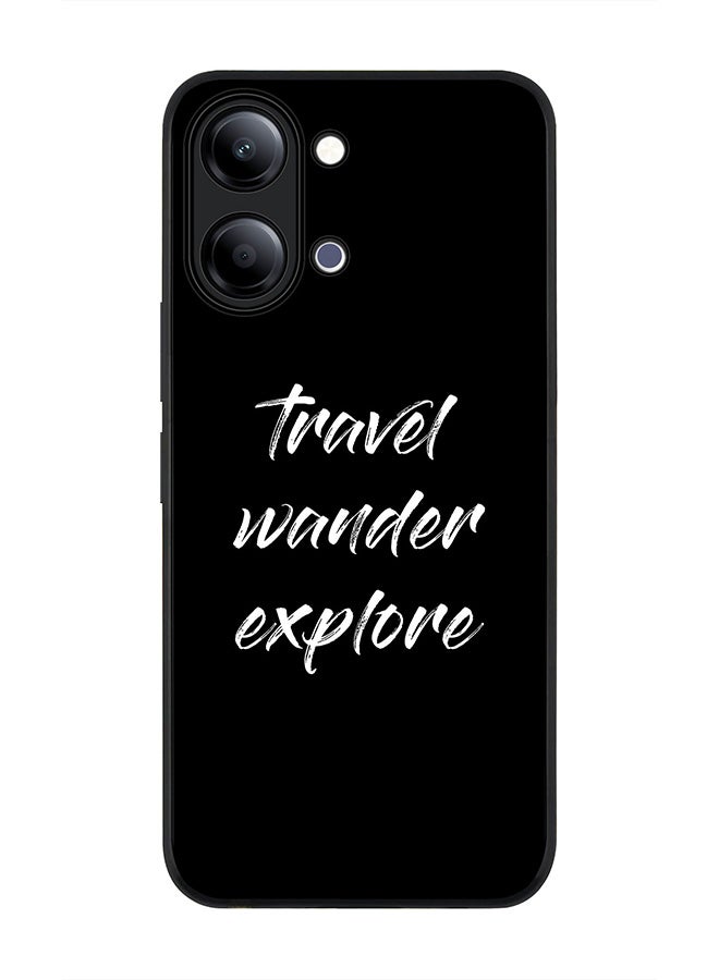 Stylizedd For vivo Y21 / Y11 Case,Slim fit Camera Protection, Shockproof Thin Phone cover  - Travel Wander Explore - Image 1