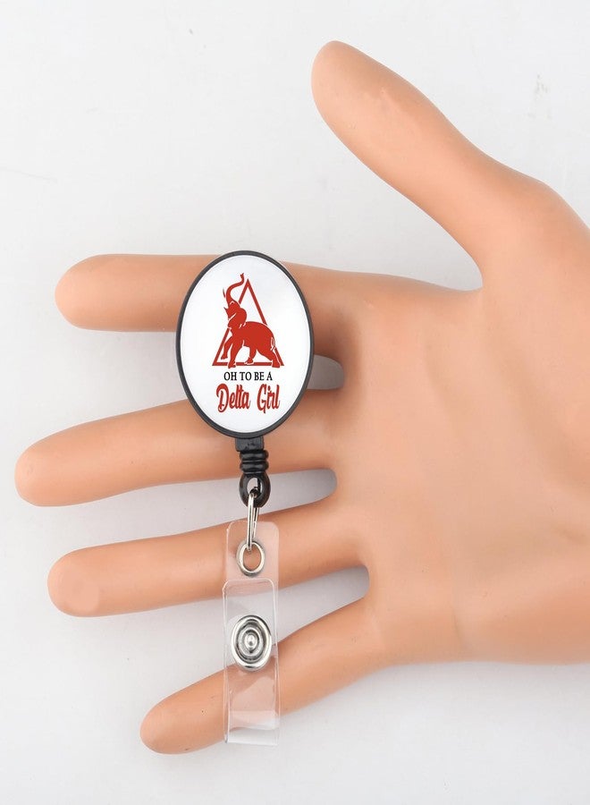 SEIRAA Sorority Badge Reel Sorority Red Elephant Gift Sorority Badge Holder Sorority Sister Gifts (Oh to Be) - Image 5