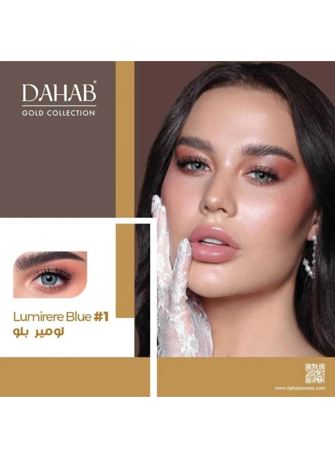 Dahab contact lenses, color (Lamar Blue) #1, for daily use - Image 3
