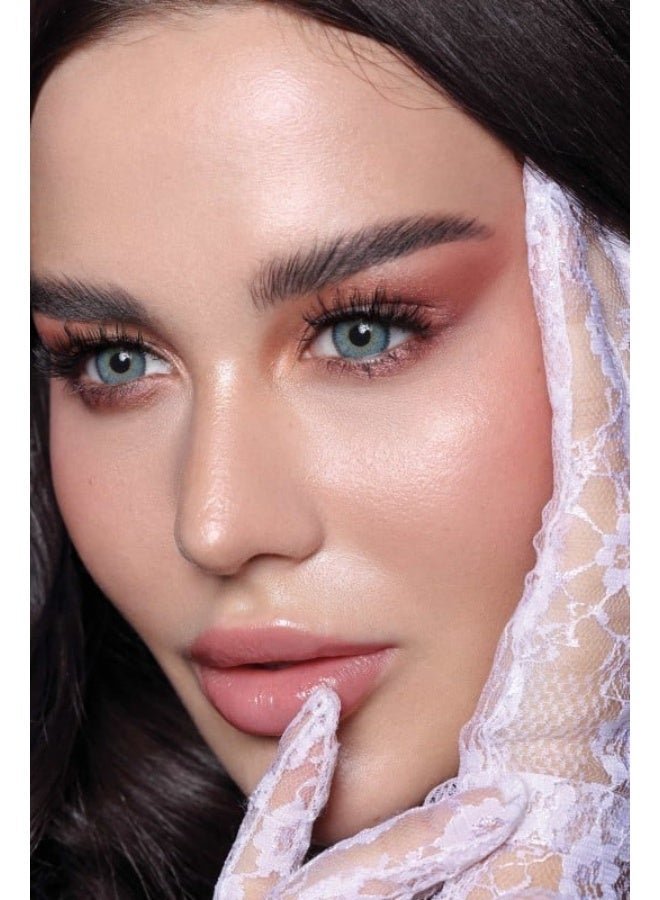 Dahab contact lenses, color (Lamar Blue) #1, for daily use - Image 2