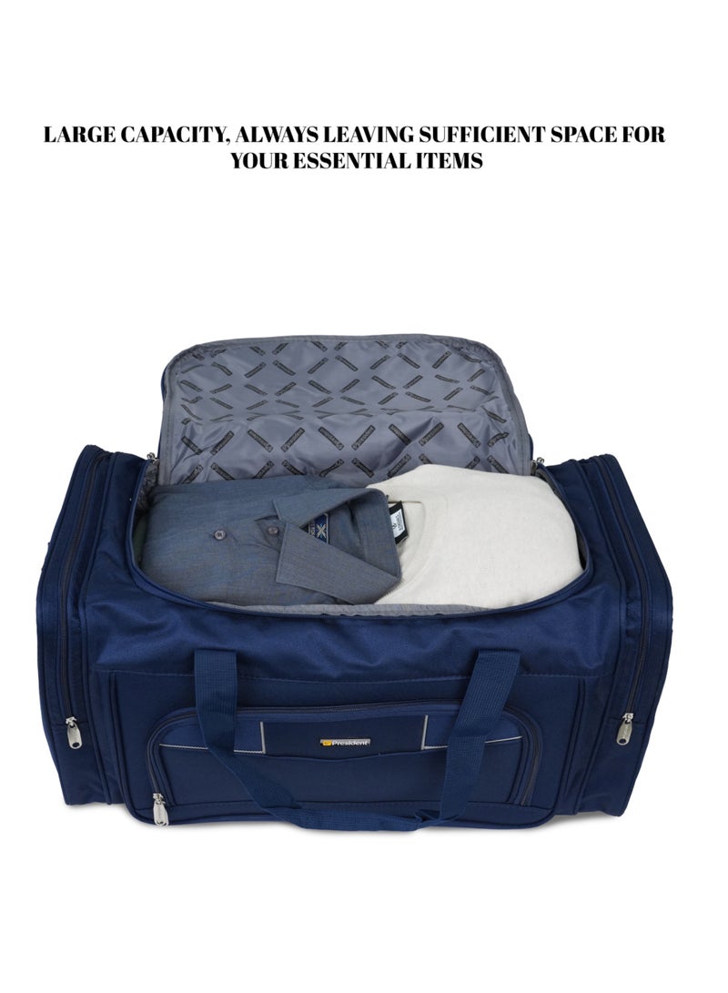 PRESIDENT Travel Duffel Bag Large Capacity Yoga Gym Bag Durable Duffle Sports Bag with Multi-Compartment Tote Bag for Men and Women 24" inch ( HBP990 ) BLUE - Image 5
