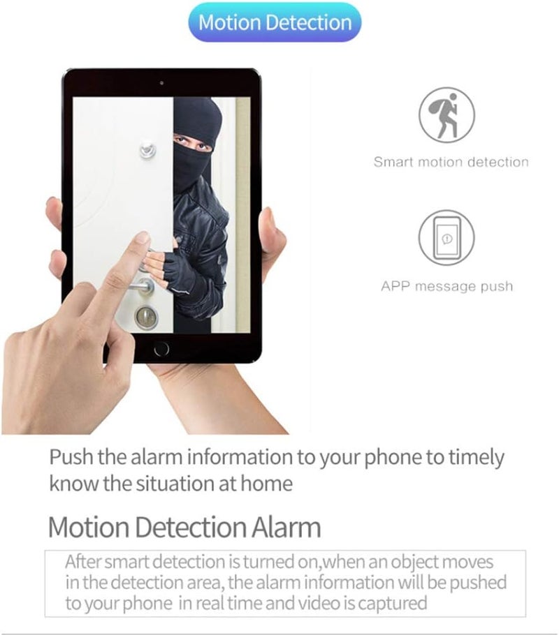 klarako كاميرا مصباح klarako، كاميرا مراقبة منزلية واي فاي لمراقبة الأطفال/الكبار/الحيوانات الأليفة/المربية، كاميرا لاسلكية - Image 3