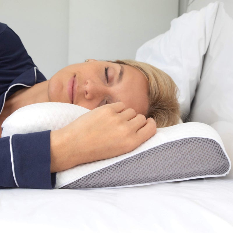 Cushion Care Cervical Memory Foam Pillow for Neck and Shoulder Pain Relief – Ergonomic, Orthopedic Contour Pillow for Side, Back, Stomach Sleepers And Sleeping Support - Free Sleeping Mask  - Image 5