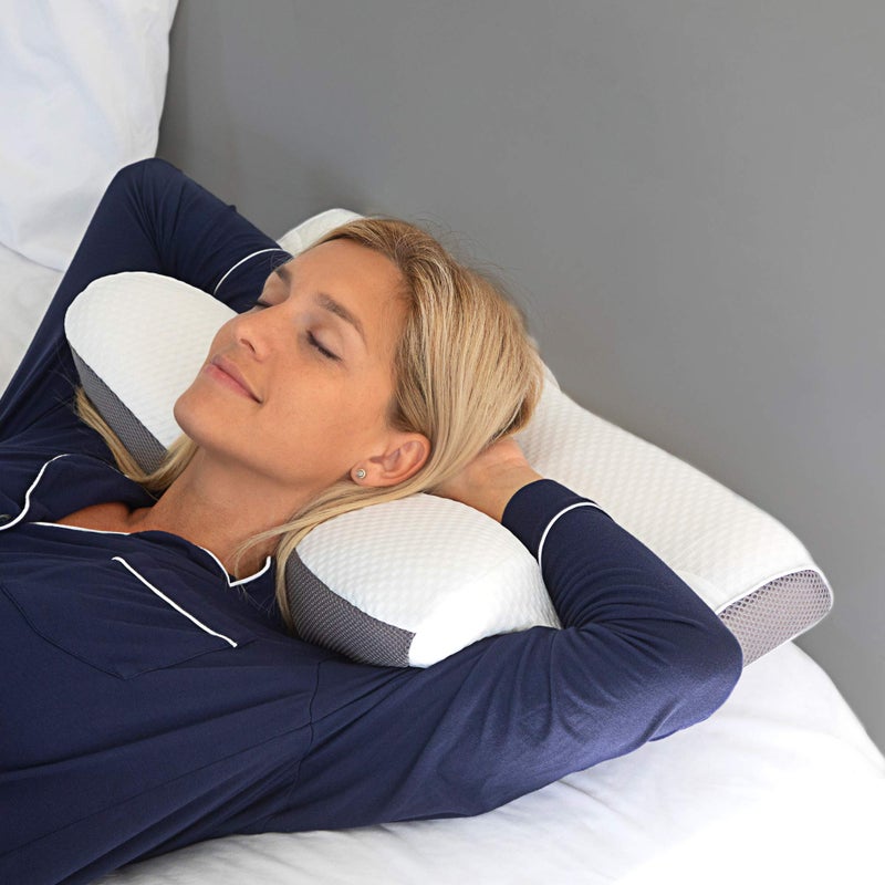 Cushion Care Cervical Memory Foam Pillow for Neck and Shoulder Pain Relief – Ergonomic, Orthopedic Contour Pillow for Side, Back, Stomach Sleepers And Sleeping Support - Free Sleeping Mask  - Image 4
