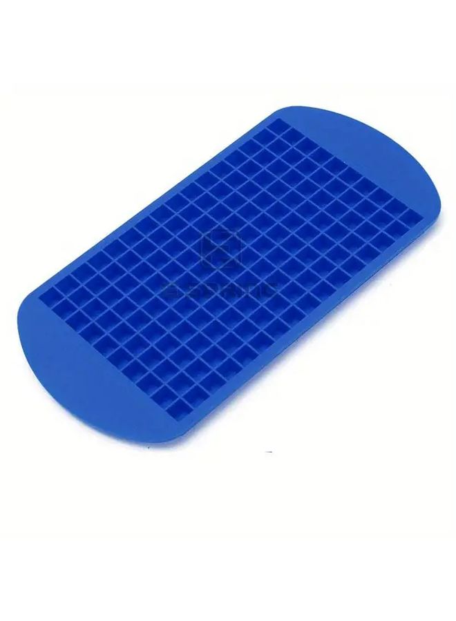 Blue 160 Cube Silicone Ice Tray Flexible Easy Release BPA Free Food Grade for Cocktails Home Bar - Image 3
