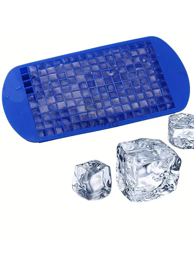 Blue 160 Cube Silicone Ice Tray Flexible Easy Release BPA Free Food Grade for Cocktails Home Bar - Image 4