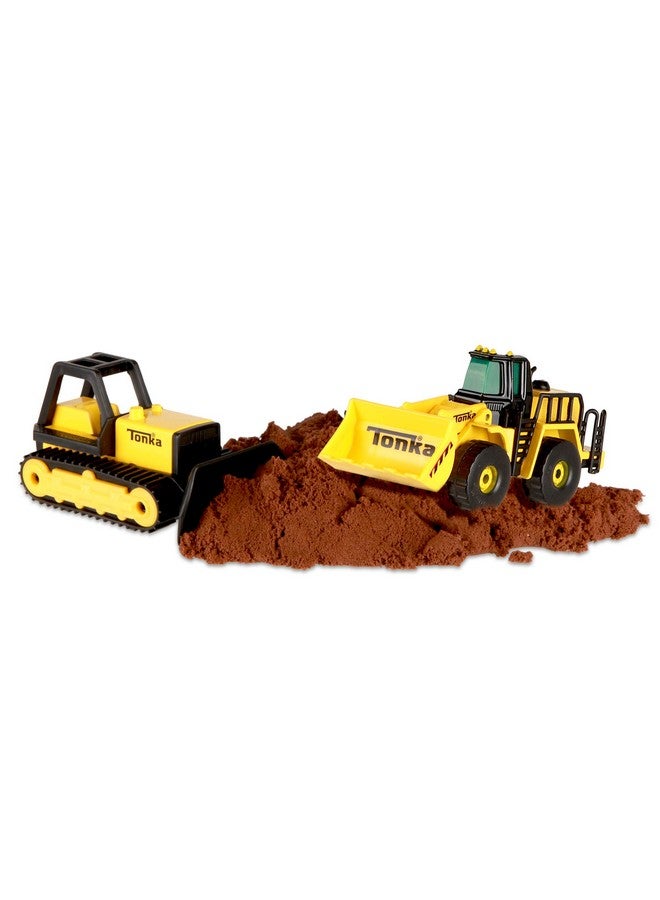 TONKA Tonka - Metal Movers Combo Pack Series 2 - Bulldozer and Front Loader , Yellow, Unisex Children  - Image 2