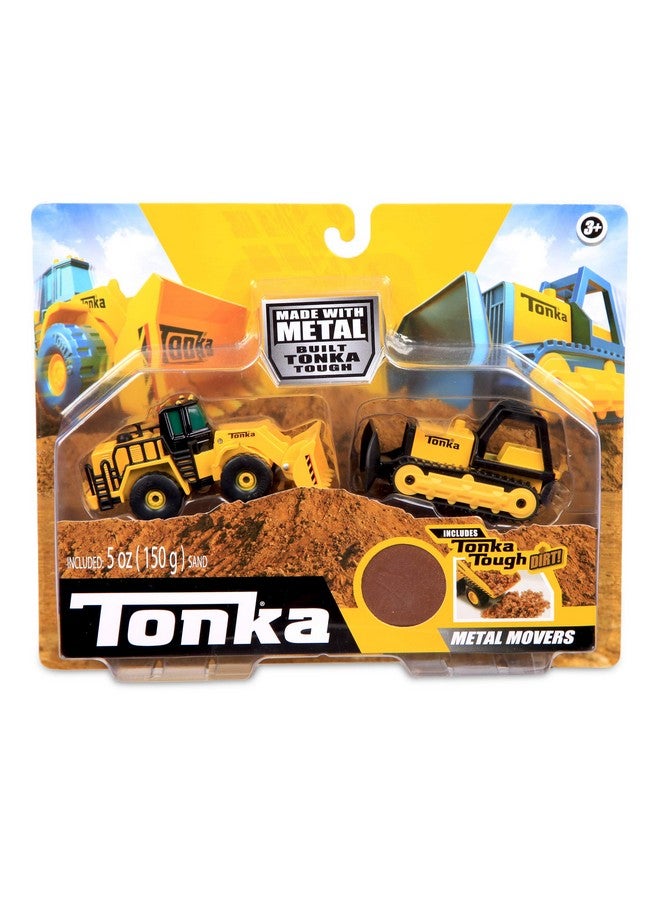 TONKA Tonka - Metal Movers Combo Pack Series 2 - Bulldozer and Front Loader , Yellow, Unisex Children  - Image 1