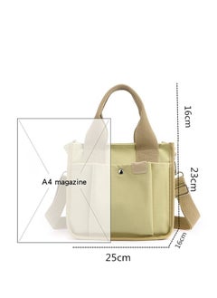 Excefore Large Capacity Multi-Pocket Handbag, Canvas Bag with Handle, Canvas Handbag for Women, Durable Multi Pocket Shoulder Bag, Reusable Wear Resistant Tote Purse  - Image 3