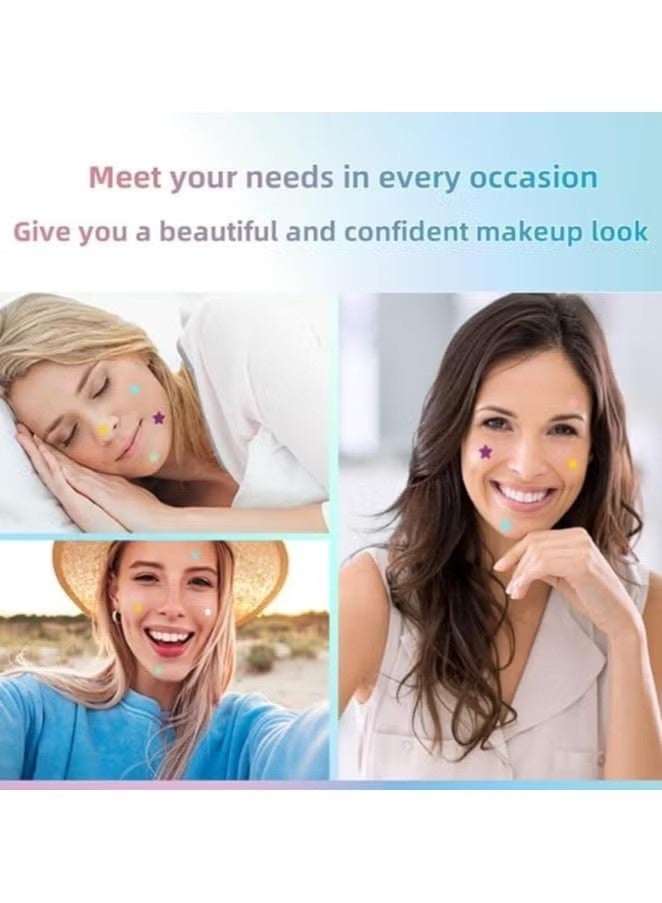 ستارفيس 32 قطعة من قطع النجمة وجه التصحيحات: لطيف النجمة البثورة التصحيحات ، غطاء الزيت الهيدروكولويد للوجه ، البثورة البثورة الهيدروكولويد ، امتصاص السوائل وتقليل الاحمرار للوجه والجلد - Image 2